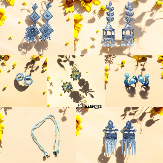 Se of 6 Earrings With Free Anklet