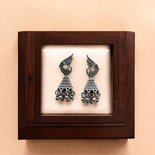 Boho Inspired Oxidized Earrings